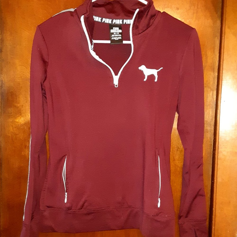 PINK, Pull-over jacket, maroon, XS